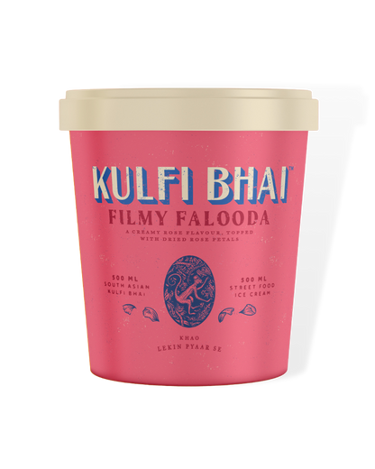 Kulfi Bhai Filmy Falooda - 500ml - Street food ice cream - South Asian Dessert 