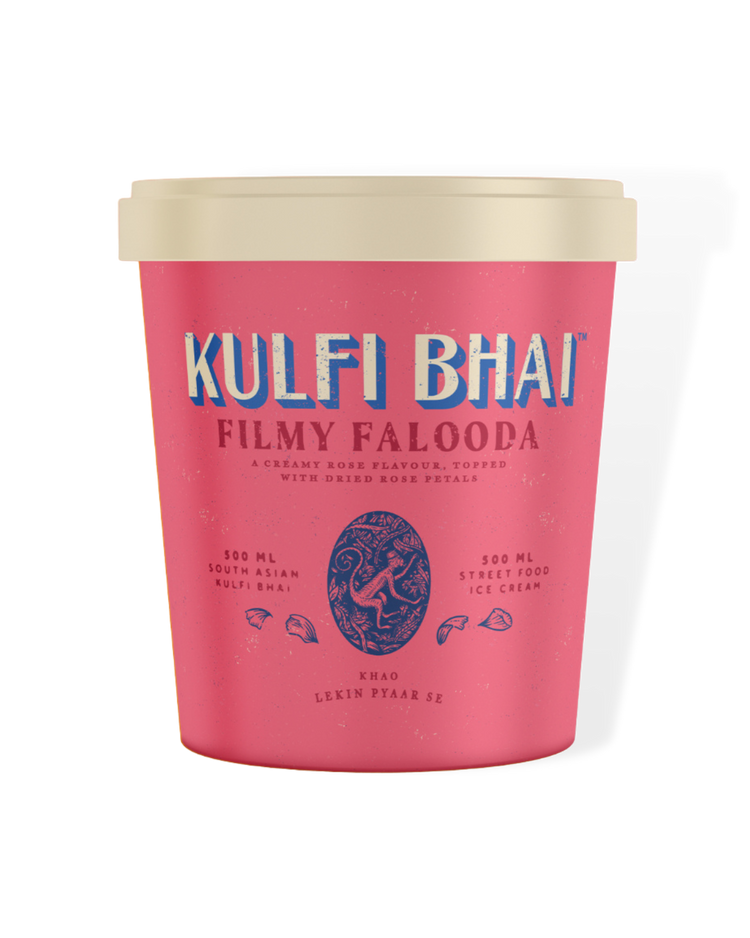 Kulfi Bhai Filmy Falooda - 500ml - Street food ice cream - South Asian Dessert 