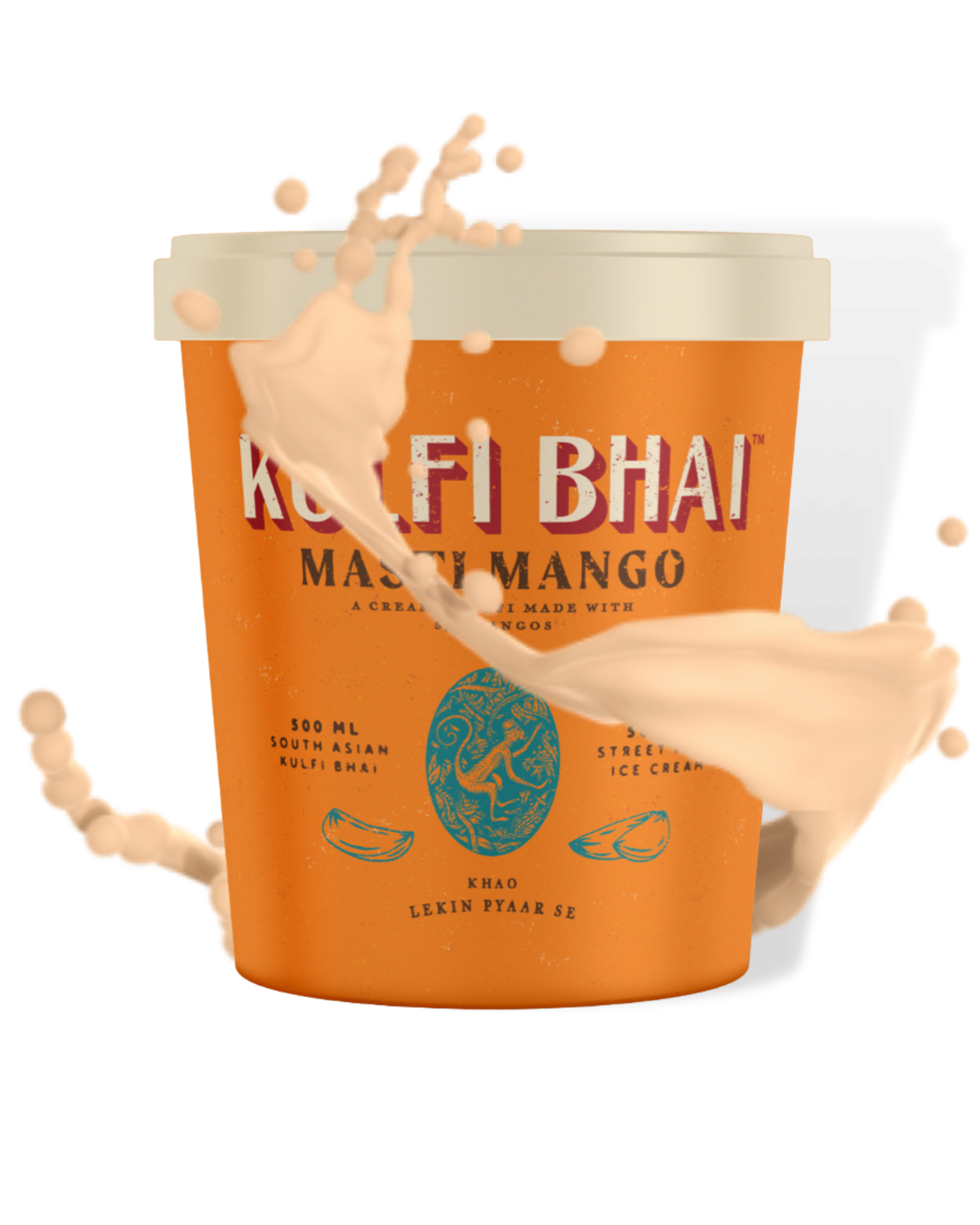 Kulfi Bhai Masti Mango-South Asian Dessert-Street Food Ice Cream -Creamy Kulfi